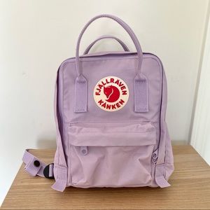Fjallraven Kanken Mini backpack in pastel lavender
